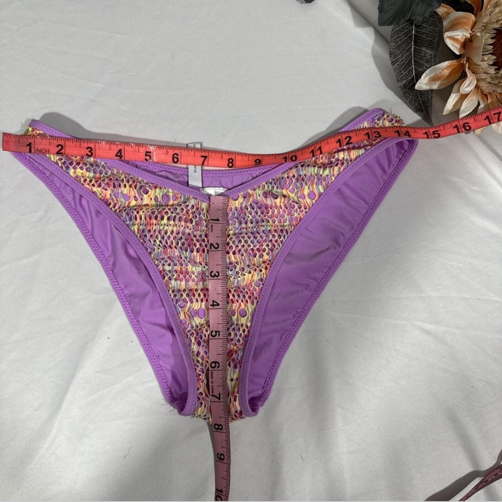 NEW $58 Becca‎ [ Large ] Coastal Brazilian Bikini Bottom in Orchid - Picture 10 of 12
